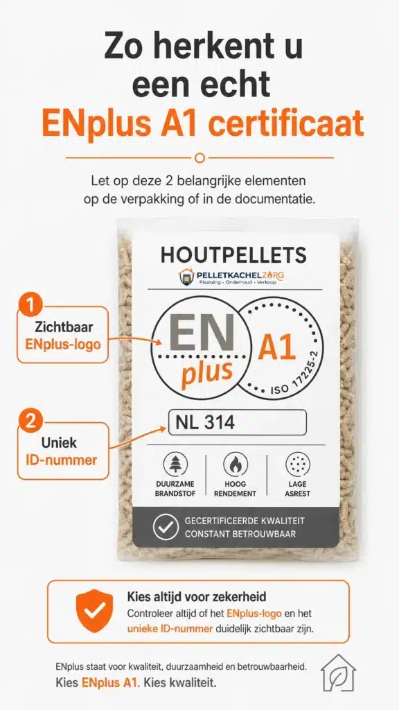 ENplus A1 pellets herkennen