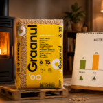 Pellets tegenover gas, stookolie en elektriciteit, kostprijs per kWh