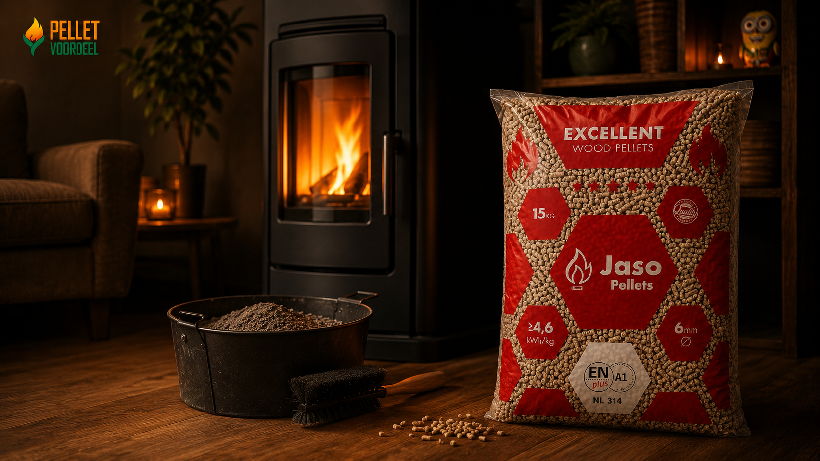 Waarom maakt je pelletkachel zoveel as? 6 oorzaken en wat je eraan doet